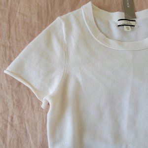 J. Crew short-sleeve cashmere tee NWT